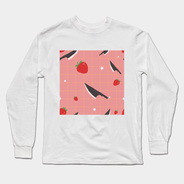 Knife Berries Long Sleeve T-Shirt by KittieMitties